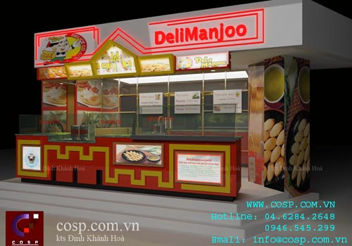 Thiết kế cửa hàng bánh ngọt Deli Manjoo